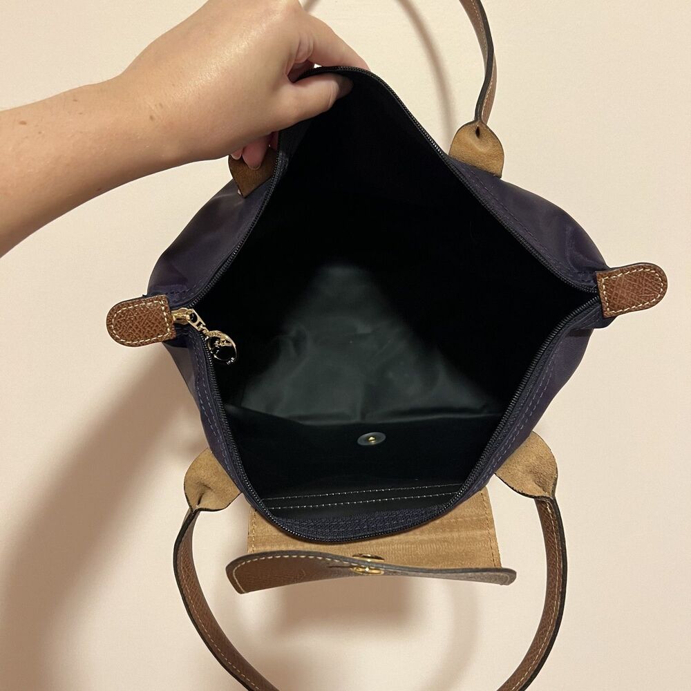 Longchamp Le Pliage Sac Shopping Small Shoulder Bag Purple - Picture 4 of 10